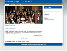 Tablet Screenshot of classof1962.nudgee.com